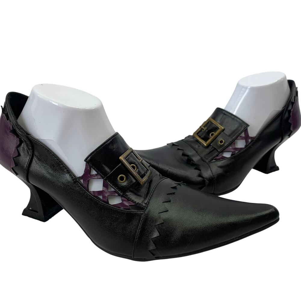 Ellie Shoes Womens 301 Quake Witch Shoes Womens Sz 10 Heel Pointed Toe Oz Magic